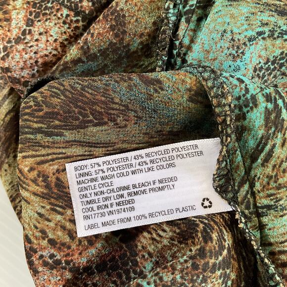 Wild Fable XS Sheer Mesh Tie Front Long Sleeve Blouse Boho Retro Y2K Top - Picture 5 of 5